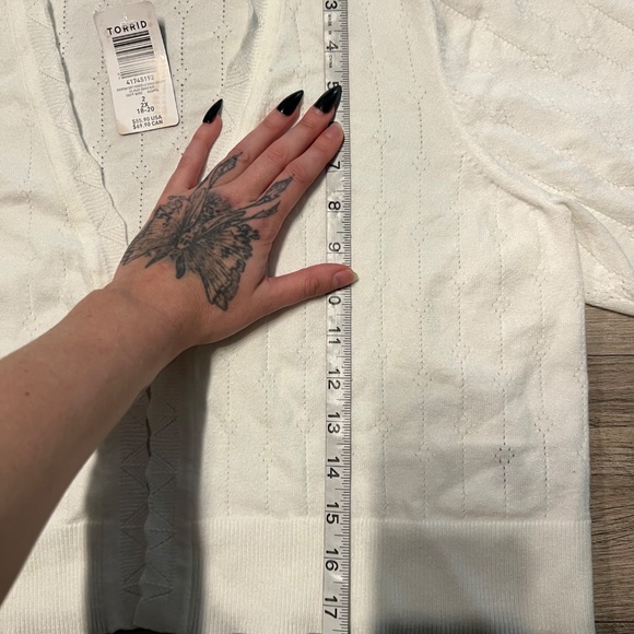 NWT Torrid cottage core cardigan - Picture 6 of 8